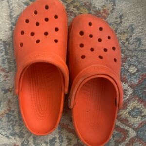 CROCS Bright Orange Slip-On Sandals